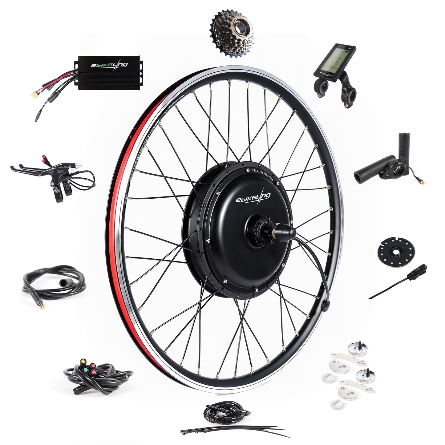 Ebike Conversion Kit 48V 1500W, 26" Rear Waterproof Electric Bike Conversion Kit, Add on Electric Bike Kit, Transform Your Bicycle with High-Performance E-Bike Technology