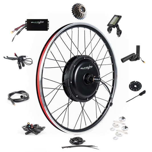 Ebike Conversion Kit 48V 1500W, 26" Rear Waterproof Electric Bike Conversion Kit, Add on Electric Bike Kit, Transform Your Bicycle with High-Performance E-Bike Technology