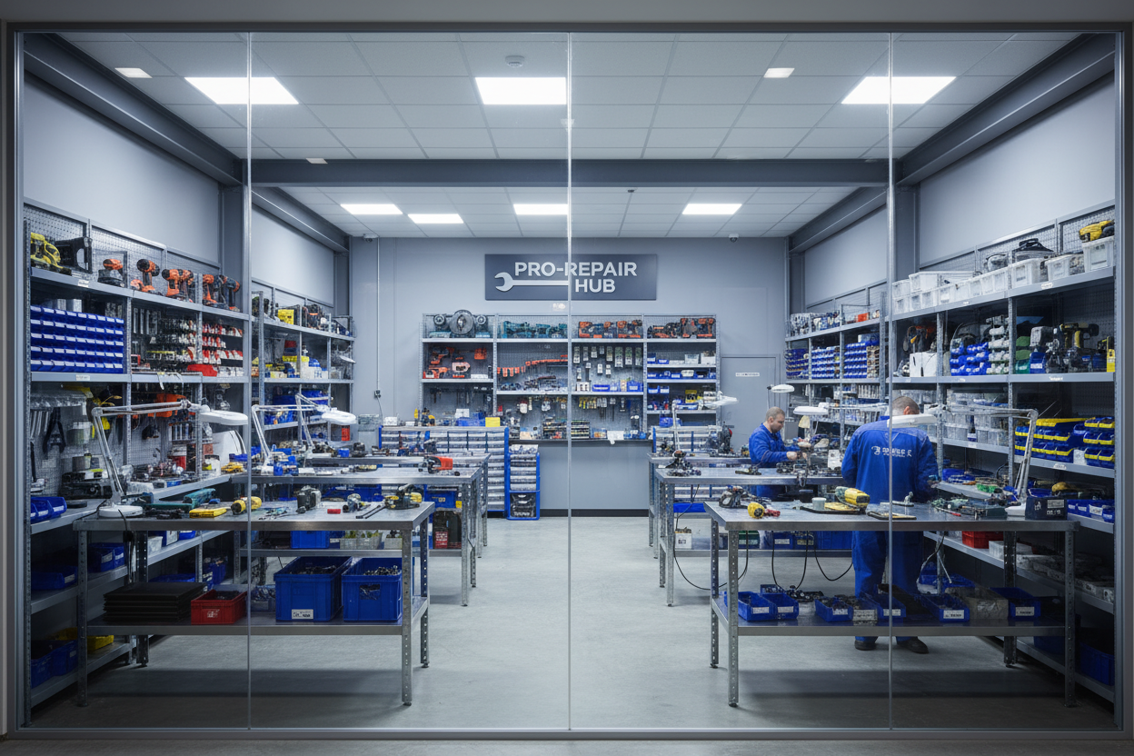 A TOOL AND PART VREPAIR HUB AND TRUSTWORTHY SUIPPLY